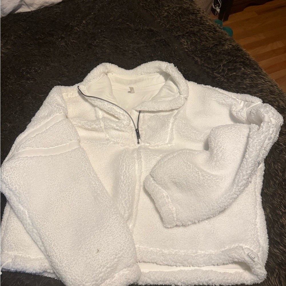 FP Movement by Free People White Teddy Jacket
